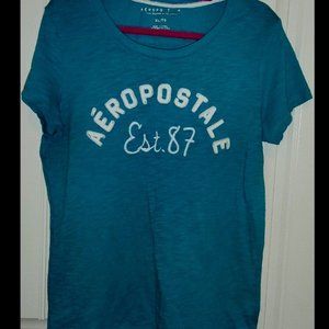 Aeropostale Teal TShirt Women's Size XL